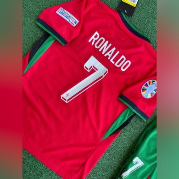 2024 Portugal youth soccer jersey Ronaldo kids CR7 - Picture 8 of 10